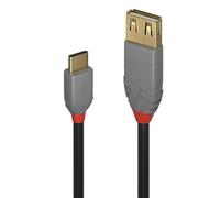 LINDY USB 2.0 Typ C an A Adapterkabel Anthra Line 0.15m