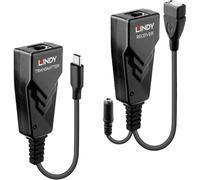 LINDY USB 2.0 Typ C Cat.6 Extender USB-C® USB 2.0 Extendeur USB câble réseau RJ45 100 m