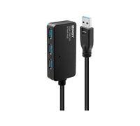 Lindy USB 3.0 Active Extension Pro 4 Port Hub - concentrateur (hub) - 4 ports