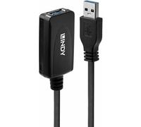 Lindy 43155 câble USB USB 3.2 Gen 1 (3.1 Gen 1) 5 m USB A Noir