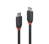 LINDY USB 3.1 Kabel Typ C/C 3A Black Line M/M 0.5m