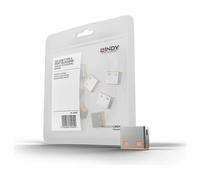 Lindy USB Port Blocker - Bloqueur de port USB - orange (pack de 10)
