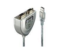 Lindy USB to Serial Converter - adaptateur série - USB - RS-232 x 2