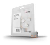 LINDY USB Typ A Portschlösser 10xOrange Erweiterung f 40453