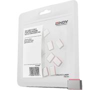 Lindy – Bloqueur de port USB-C 40437 – jeu de 10 rose sans clé