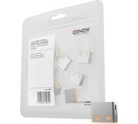 LINDY Verrouillage de port USB USB-Lock jeu de 10 orange fermeture à clé sans clé 40463