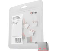 LINDY Verrouillage de port USB USB-Lock jeu de 10 rose sans clé 40460