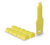 Lindy Verrous de Ports RJ45 (10 pièces) avec clé, Jaune