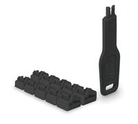 Lindy Verrous de Ports RJ45 (10 pièces) avec clé, Noir