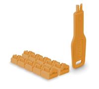 Lindy Verrous de ports RJ45, 10 pièces avec clé, Orange