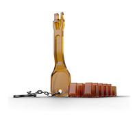 LINDY Verrou port LAN RJ45 jeu de 10 orange avec 1 clé 40480