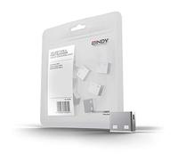 Lindy 40464 bloqueur de port USB Type-A Blanc Acrylonitrile-Butadiène-Styrène (ABS) 10 pièce(s)