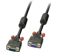 LINDY VGA Rallonge Fiche mâle VGA 15 pôles, Prise femelle VGA 15 pôles 2.00 m noir 36393 Câble VGA