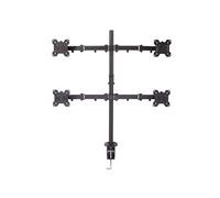 LINDY Support de table pour 4 écrans 43,2–71,1 cm (17–28") inclinable pivotant noir