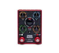 Line 6 POD Express Guitar, processeur d'effets et d'ampli, avec 7 modèles d'ampli, 16 modèles d'effets, 21 préréglages et des commandes simples, conception légère et ultra-portable