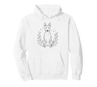 Line Art Basenji Minimalist Barkless Dog Sweat à Capuche