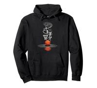 Line Art Basketball Panier Cercle Joueur Sweat à Capuche