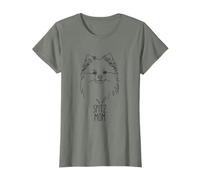 Line Art Best Dog Mom Spitz T-Shirt