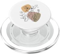 Line Art Brussels Griffon Minimalist Griffon Belge PopSockets PopGrip pour MagSafe