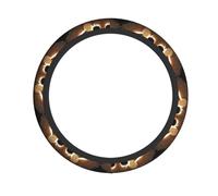 Line Art Housse de volant imprimée aigle 38,1 cm, housse de volant universelle, antidérapante, absorbant la transpiration,