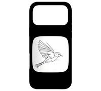 Line Art Oiseau et ornithologue Eastern Phoebe Coque pour iPhone 17 Pro Max
