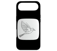 Line Art Oiseau et ornithologue Eastern Phoebe Coque pour iPhone Air