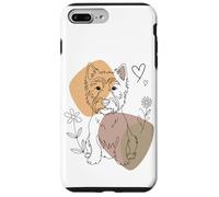 Line Art West Highland White Terrier Minimalist Westie Coque pour iPhone 7 Plus/8 Plus