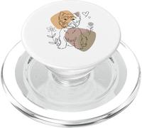Line Art West Highland White Terrier Minimalist Westie PopSockets PopGrip pour MagSafe
