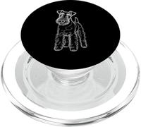 Line Art Wire Fox Terrier Wire Hair Fox PopSockets PopGrip pour MagSafe