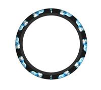 Line Art Wolf Housse de volant (38,1 cm), douce, respirante et durable, convient pour voitures de sport et voitures