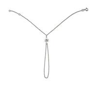 line.bijoux Bracelet chaîne de main soleil zirconium argent massif 925°°° garanti sans nickel