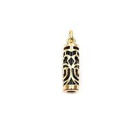 line.bijoux MAGNIFIQUE PENDENTIF Homme/femme TIKI force imit. ONYX plaqué or 750/000