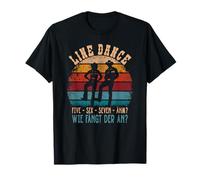Line Dance 5678 Ah ? Comment commence la danse Western Line T-Shirt