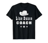 Line Dance Coach T-Shirt Graphique avec Valeur, Homme, Noir, M