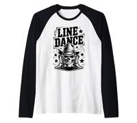 Line Dance Crâne Cowboy - Style Western Country Manche Raglan