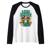 Line Dance Crâne Cowboy - Style Western Country Manche Raglan
