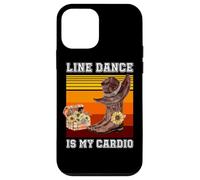 Line Dance is My Cardio Country Music Dancer Bottes Tournesol Coque pour iPhone 12 Mini