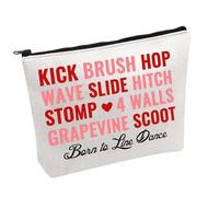 Line Dance Steps Trousse à maquillage Born to Line Dance Sac à maquillage Country Dancing Sac de maquillage Line Dance Lover Cadeau, Born to Line Dance B