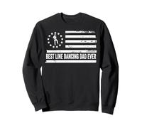 Line Dancing Country Music Line Dancer Drapeau américain Sweatshirt