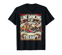 Line Dancing Is My Therapy Country Music Line Dancer T-Shirt