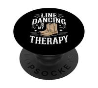 Line Dancing La Danse en Ligne est ma thérapie PopSockets PopGrip Adhésif