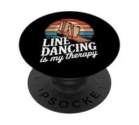 Line Dancing La Danse en Ligne est ma thérapie PopSockets PopGrip Adhésif
