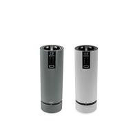Line Electric Coffret cadeau - Duo de moulins à poivre et à sel électriques rechargeables, u'Select, carbone et aluminium, 15 cm - 6in.