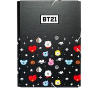Line Friends BT21 - Chemise / dossier avec gomme