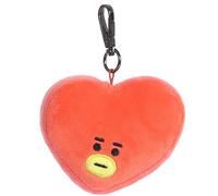 Line Friends BT21 Porte-clés Peluche avec Mousqueton Solide Tata BT21 Rouge