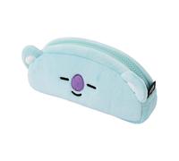 Line Friends BT21 Trousse à Crayons KOYA en Peluche avec Fermeture Zippée Bleu