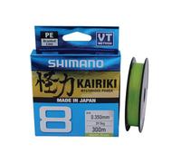Shimano Tresse Kairiki 8 – 300 m 0,35 mm 39,5 kg – Vert M