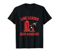 Line Leader Beep Achiever Caissier Humour Imprimé T-Shirt