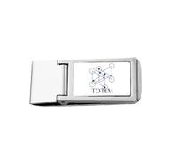 Line-Point Géométrique Triangulaire Slim Pince à billets en acier inoxydable Portefeuille de poche