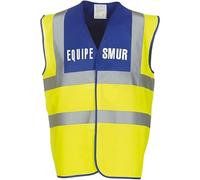Line Shop Gilet de sécurité Jaune Haute visibilité EN 471 Equipe SMUR (XL)